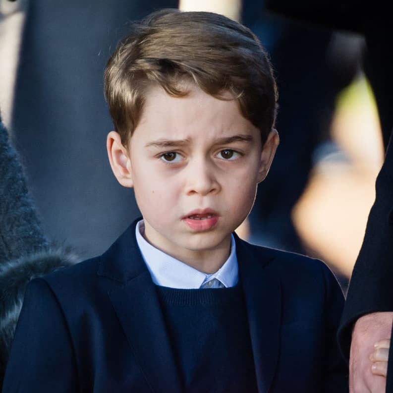 KING'S LYNN, ENGLAND - DECEMBER 25:  Prince George of Cambridge attends the Christmas Day Church service at Church of St Mary Magdalene on the Sandringham estate on December 25, 2019 in King's Lynn, United Kingdom. (Photo by Pool/Samir Hussein/WireImage)