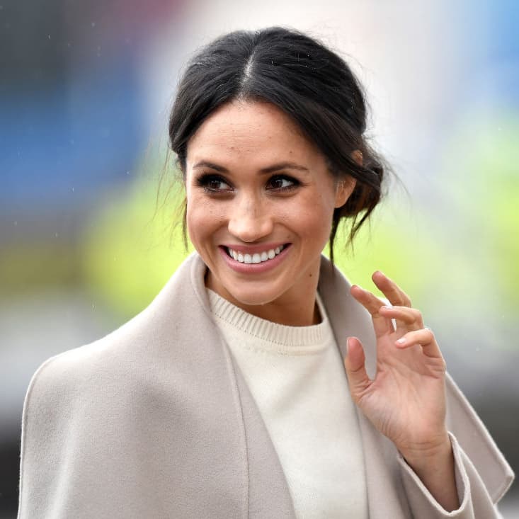 BELFAST, UNITED KINGDOM - MARCH 23:  Meghan Markle is seen ahead of her visit with Prince Harry to the iconic Titanic Belfast during their trip to Northern Ireland on March 23, 2018 in Belfast, Northern Ireland, United Kingdom.  (Photo by Charles McQuillan/Getty Images)