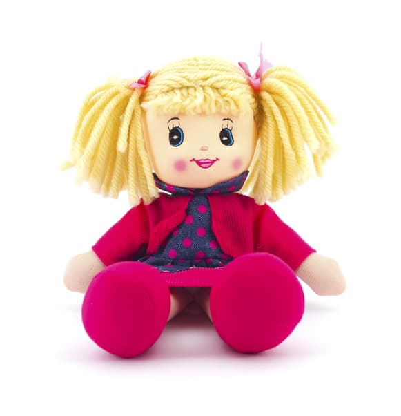 Doll on a white background