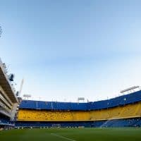 BUENOS AIRES, ARGENTINA - MARCH 06: General view of Estadio Alberto J. Armando before a match between Boca Juniors and Defensa y Justicia as part of Liga Profesional 2023 on March 6, 2023 in Buenos Aires, Argentina. (Photo by Marcelo Endelli/Getty Images)
