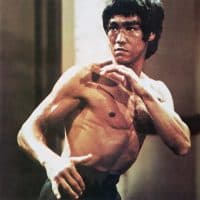 Chinese-American martial arts exponent Bruce Lee (1940 - 1973), in a karate stance, early 1970s. (Photo by Archive Photos/Getty Images)