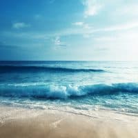 sunset on Seychelles beach