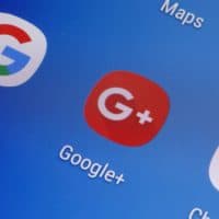 PARIS, FRANCE - APRIL 03: In this photo illustration, the Google+ social media app logo is displayed on the screen of a tablet on April 03, 2019 in Paris, France. The "consumer" version of Google+ has been closed since April 2, 2019, deleting personal account content and pages will take several months. (Photo by Chesnot/Getty Images)