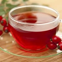 Cup of rose hip tea