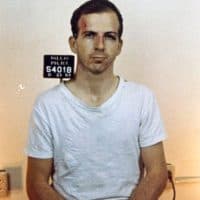 In this handout, American Marxist and former US Marine Lee Harvey Oswald (1939 - 1963) in a mug shot after he was arrested for assassinating President John F Kennedy in Dallas, 23rd November 1963.  (Photo by Kypros/Getty Images)
