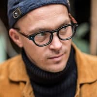 Gerlóczy Márton író interjú közben, Image: 302819144, Fotó: Neményi Márton