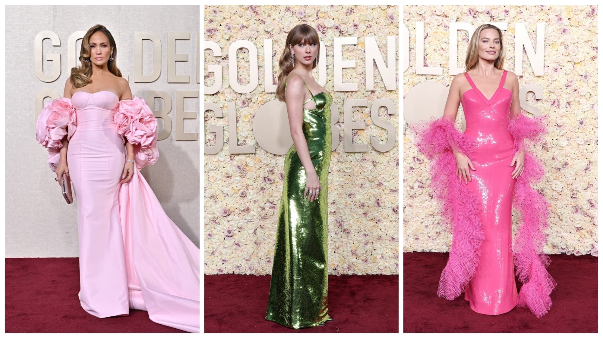 Jennifer Lopez, Taylor Swift, Margot Robbie – ők viselték a 2024-es Golden Globe-gála legszebb ruháit