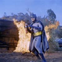 Batman 
TV Series 1966 -1968 USA 
Director : Leslie H. Martinson
Adam West.
It is forbidden to reproduce the photograph out of context of the promotion of the film. It must be credited to the Film Company and/or the photographer assigned by or authorized by/allowed on the set by the Film Company. Restricted to Editorial Use. Photo12 does not grant publicity rights of the persons represented. (Photo by Fox Television / Archives du 7eme Art / Photo12 via AFP)