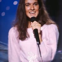 Celine Dion on the set of the television show Champs Elysees. (Photo by Jean-Paul Guilloteau/Kipa/Sygma via Getty Images)