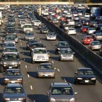 Traffic jam in Los Angeles