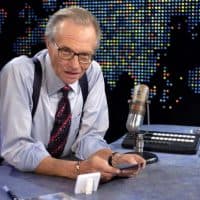 Larry King during Bette Midler on "Larry King Live" at CNN Studios in Hollywood, CA, United States. (Photo by SGranitz/WireImage)