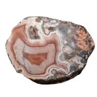 agate  mineral on white, isolated