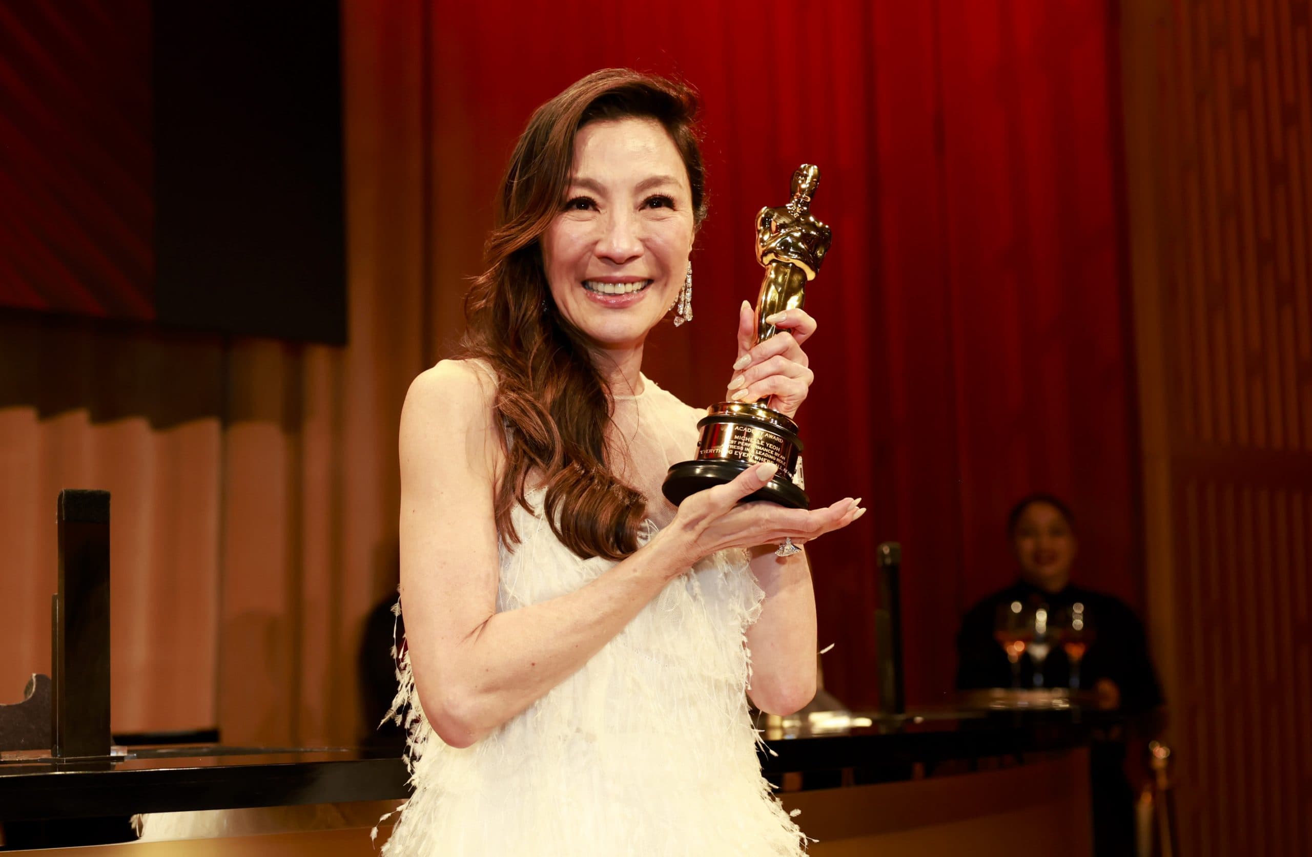 HOLLYWOOD, CALIFORNIA - MARCH 12: Michelle Yeoh, winner of the Best Actress in a Leading Role award for "Everything Everywhere All At Once," attends the Governors Ball during the 95th Annual Academy Awards at Dolby Theatre on March 12, 2023 in Hollywood, California. (Photo by Emma McIntyre/Getty Images)