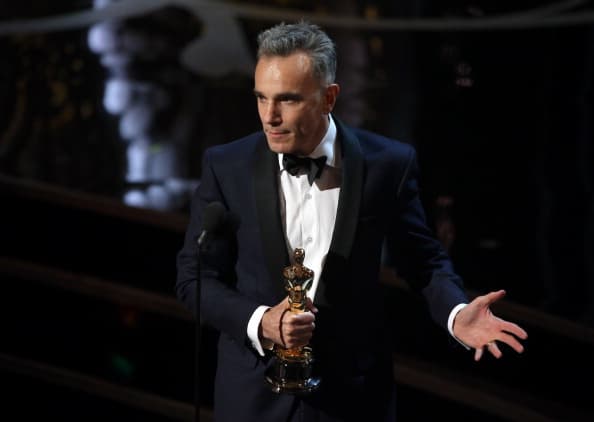 HOLLYWOOD, CA - FEBRUARY 24:  Actor Daniel Day-Lewis onstage during the Oscars held at the Dolby Theatre on February 24, 2013 in Hollywood, California.  (Photo by Mark Davis/WireImage)