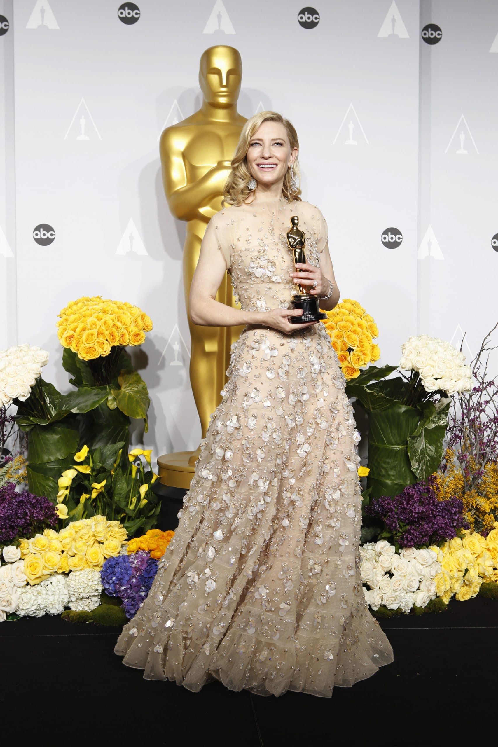 THE OSCARS(r) - PRESS ROOM - The Academy Awards(r) for outstanding film achievements of 2013 will be presented on Oscar Sunday, MARCH 2 (8:00-11:00 p.m., ET/5:00-8:00 p.m., PT), at the Dolby Theatre(r) at Hollywood &amp; Highland Center(r) and televised live on the Disney General Entertainment Content via Getty Images Television Network.  (Photo by Rick Rowell/Disney General Entertainment Content via Getty Images)
CATE BLANCHETT