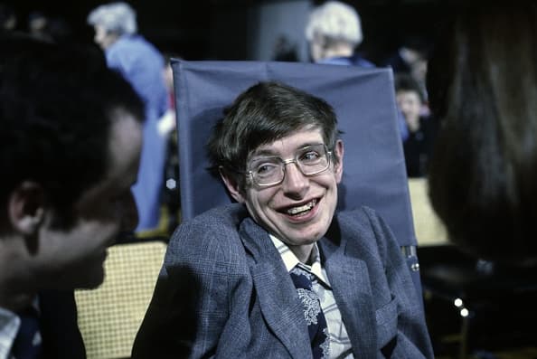 PRINCETON, NJ - OCTOBER 10:  Cosmologist Stephen Hawking on October 10, 1979 in Princeton, New Jersey. (Photo by Santi Visalli/Getty Images)