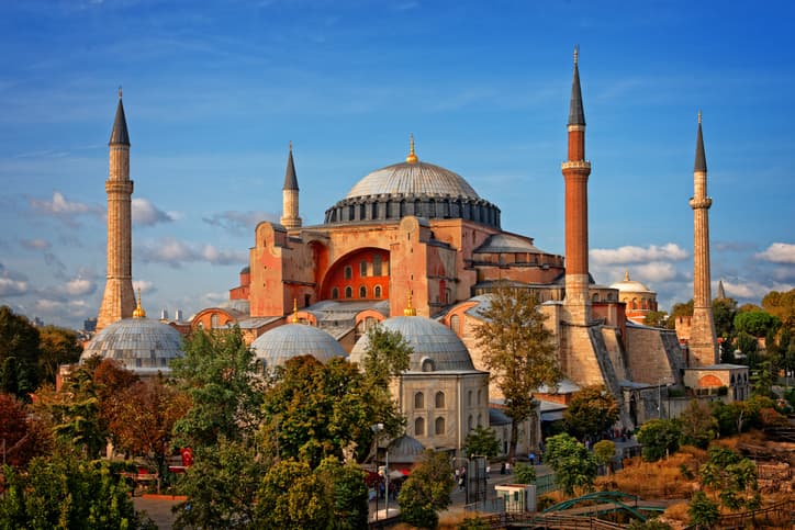 Ayasofya was a Greek Orthodox Christian patriarchal basilica, later an imperial mosque, and now a museum in Istanbul, Turkey.