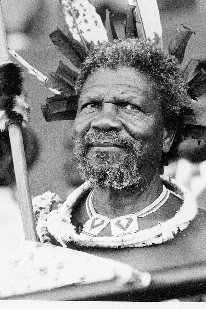 (GERMANY OUT) König Sobhuza II in Lobamba,Aufnahmedatum unbekannt. 1960er Jahre (Photo by Dubber/ullstein bild via Getty Images)