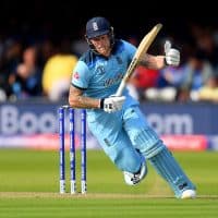 LONDON, ENGLAND - JULY 14:  Ben Stokes of England in action batting during the Final of the ICC Cricket World Cup 2019 between New Zealand and England at Lord's Cricket Ground on July 14, 2019 in London, England. (Photo by Clive Mason/Getty Images)