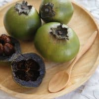 Australian Black Sapote or Chocolate Pudding Fruit