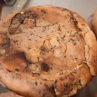 Casu Marzu, traditional Sardinian sheep milk cheese that contains live insect larvae (maggots), Sardinia, Italy, Europe. (Photo by: Enrico Spanu/REDA&amp;CO/Universal Images Group via Getty Images)