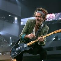 AMSTERDAM, NETHERLANDS - JULY 31:  Keith Richards of Rolling Stones performs live at Arena on July 31, 2006 in Amsterdam, Netherlands.  (Photo by Greetsia Tent/WireImage)