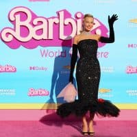 LOS ANGELES, CALIFORNIA - JULY 09: Margot Robbie attends the World Premiere of "Barbie" at Shrine Auditorium and Expo Hall on July 09, 2023 in Los Angeles, California. (Photo by Rodin Eckenroth/WireImage)