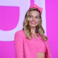 SEOUL, SOUTH KOREA - JULY 03: Actress Margot Robbie attends a press conference for "Barbie" on July 03, 2023 in Seoul, South Korea. (Photo by Han Myung-Gu/WireImage)