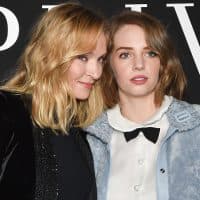 PARIS, FRANCE - JANUARY 22: Uma Thurman and her daughter Maya Hawke attend the Giorgio Armani Prive Haute Couture Spring Summer 2019 show as part of Paris Fashion Week  on January 22, 2019 in Paris, France. (Photo by Stephane Cardinale - Corbis/Corbis via Getty Images)