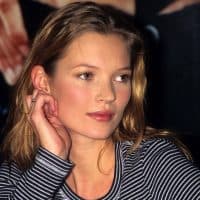 Kate Moss during Kate Moss at Macy's Department Store Promoting Calvin Klein Jeans at Macy's in New York, United States. (Photo by Tom Wargacki/WireImage)