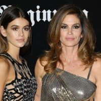 MILAN, ITALY - SEPTEMBER 22:  Kaia Gerber and Cindy Crawford attend theVogue Italia 'The New Beginning' Party during Milan Fashion Week Spring/Summer 2018 on September 22, 2017 in Milan, Italy.  (Photo by Venturelli/Getty Images)