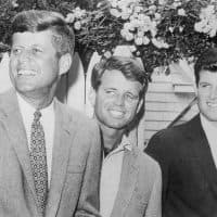 Sen. Edward Kennedy and his brothers, John Kennedy and Robert Kennedy , are shown at Hyannisport, Massachusetts. Being the complete politician is something the Senator learned from his father and brothers.