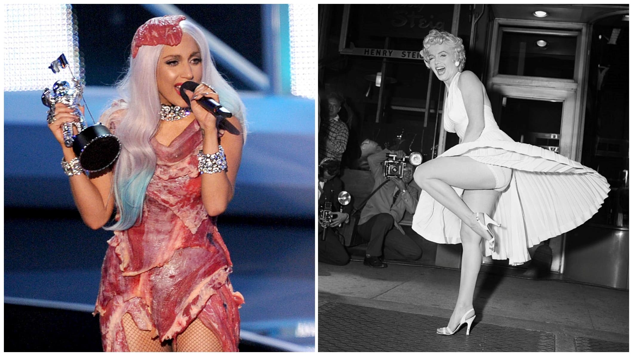 Lady Gaga húsruhája, Marilyn Monroe legendás fehér szoknyája – emlékezetes ruhák saját Wikipédia-oldallal